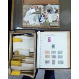 Uncollated postage stamps: to include British,