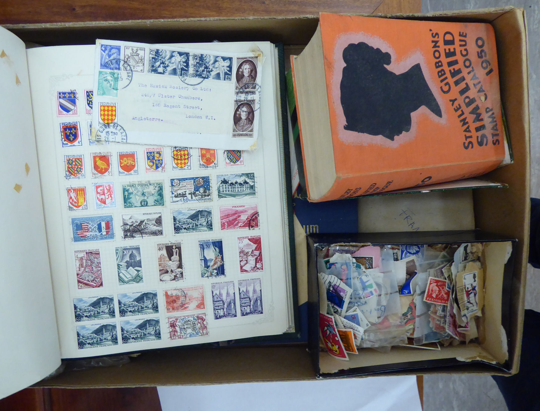 Uncollated used and un-used postage stamps: to include British,