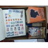 Uncollated used and un-used postage stamps: to include British,