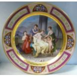 A late 19th/early 20thC Vienna porcelain charger,