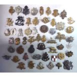 Approx fifty military cap badges, some copies: to include London Scottish,