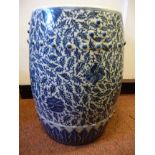 A mid 19thC Chinese porcelain barrel seat,