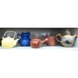 A Roscastle pottery teapot,