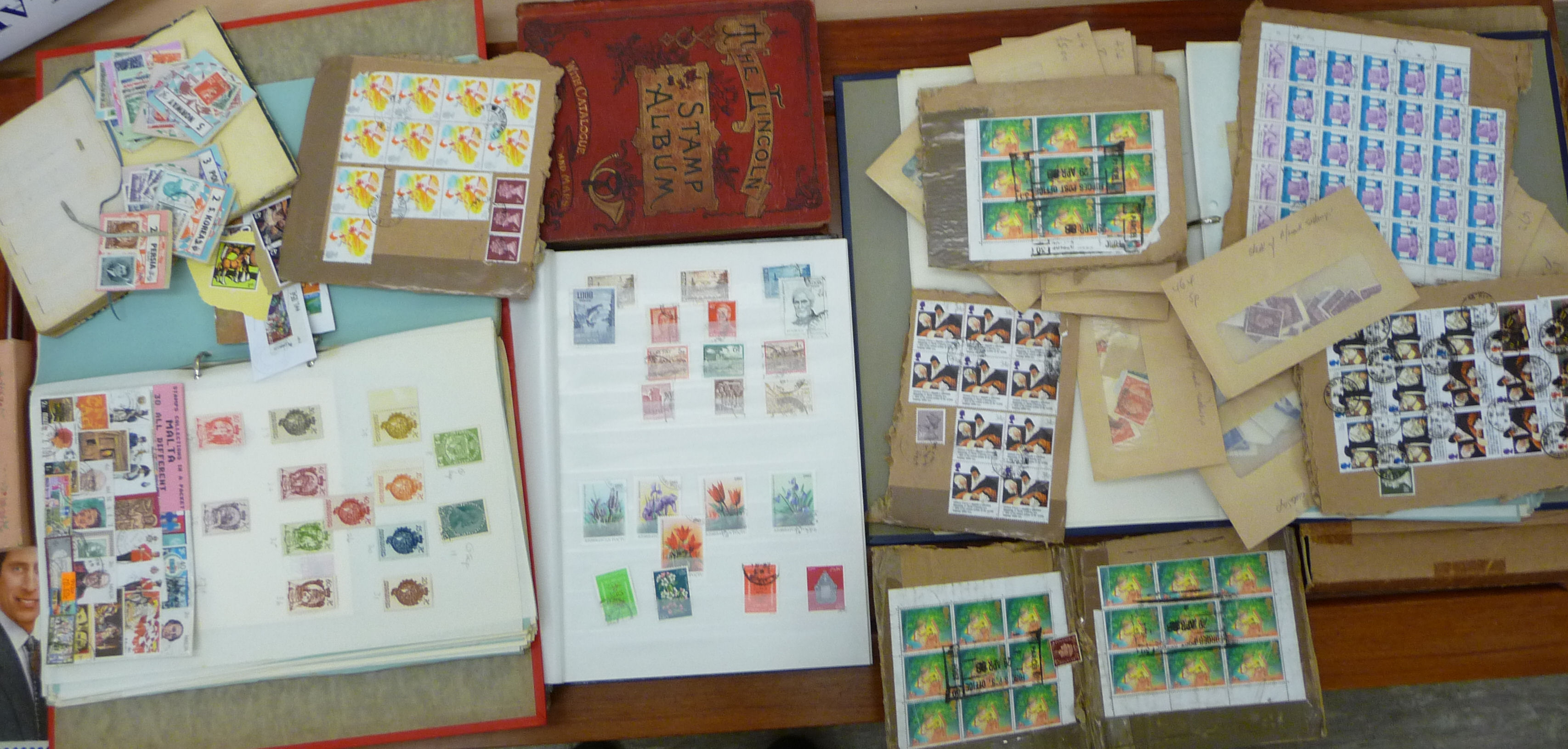 Uncollated postage stamps: to include early British mounted used F