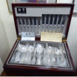 An Arthur Price silver plated canteen of cutlery and flatware,