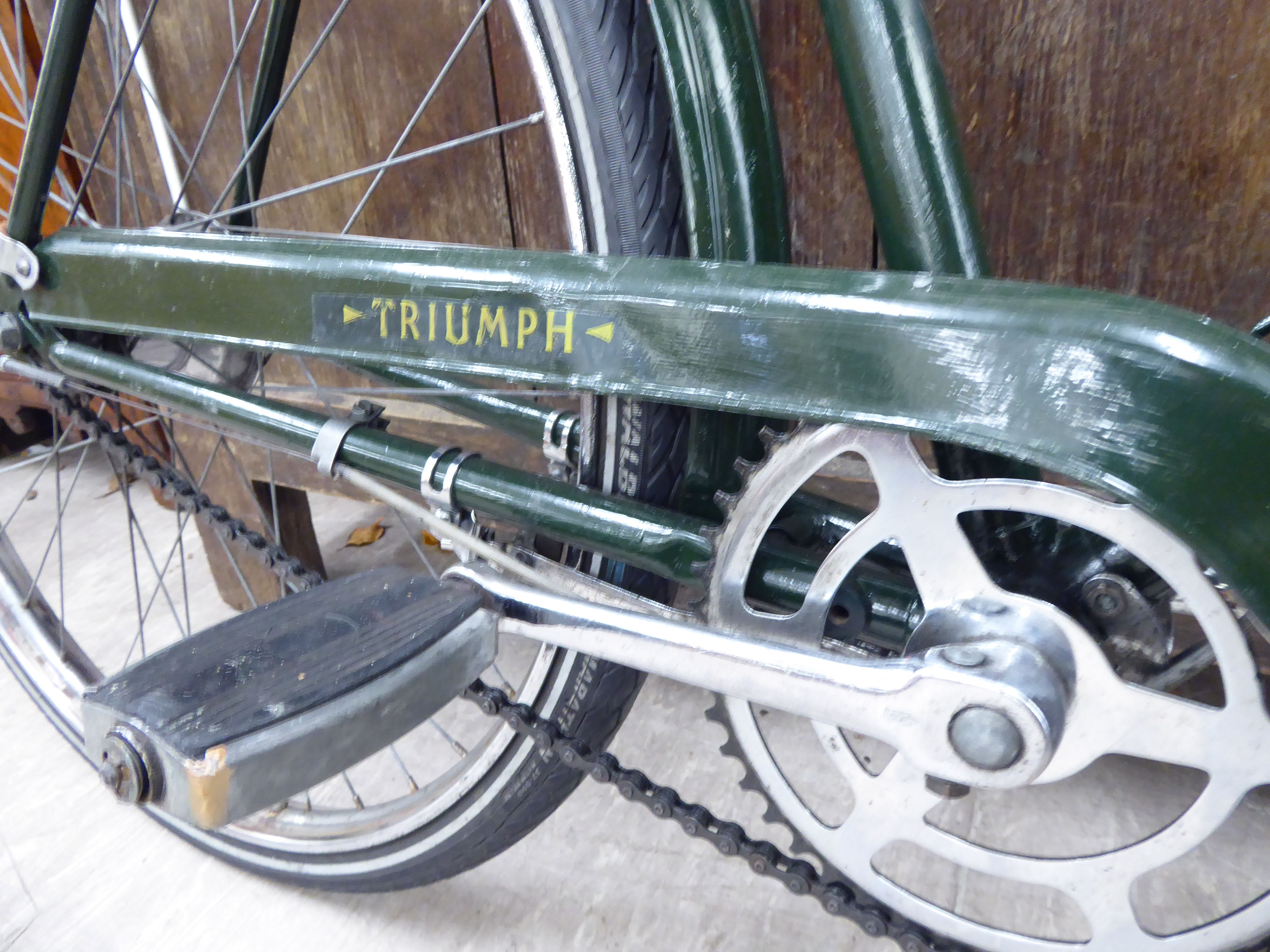 A gentleman's Triumph bicycle of classic design, - Image 2 of 3