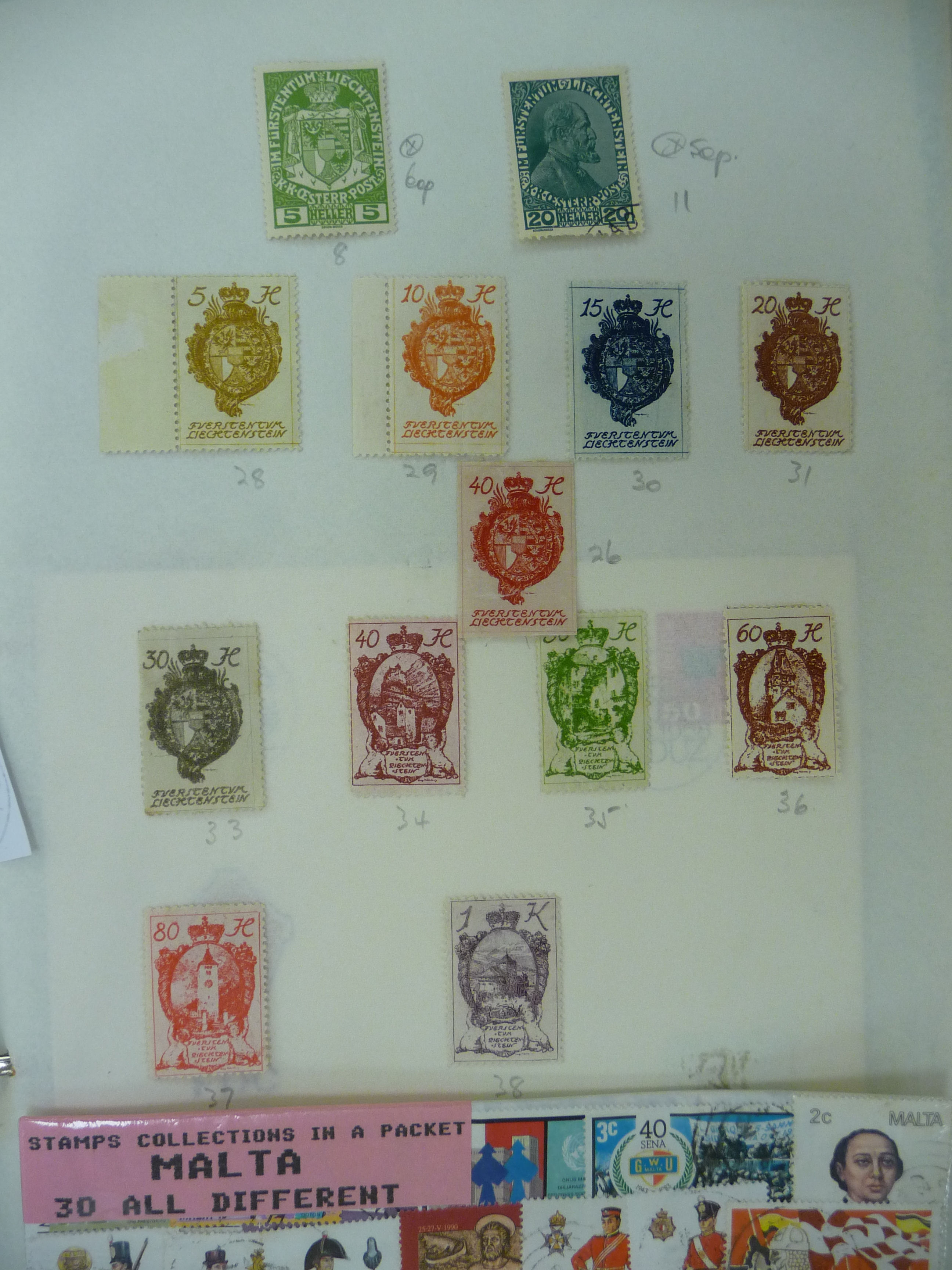 Uncollated postage stamps: to include early British mounted used F - Image 2 of 7