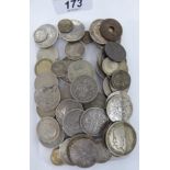 Uncollated late 19th & 20thC mainly British silver coins CS