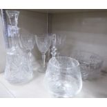 Decorative domestic glassware: to include a decanter;