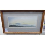 Leslie Worth - a landscape with a Coppie watercolour bears a signature & dated '67 5.