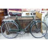 A gentleman's Triumph bicycle of classic design,