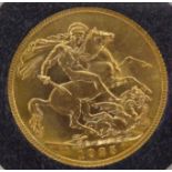 A King George V sovereign,