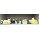 Collectable teapots: to include a Sadler china example,