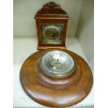 An Elliott of London walnut cased mantel timepiece;