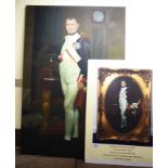A 20thC reproduction of Napoleon in his study at Tuileries oil on canvas 24'' x 36'' LSF