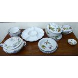 Ceramics: to include a Royal Worcester china Evesham pattern souffle dish 8''dia LSB