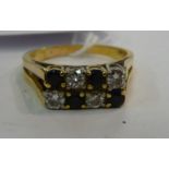 An 18ct gold ring,