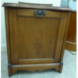 An Edwardian satinwood inlaid mahogany,