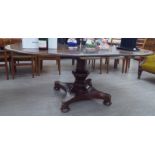 A William IV mahogany dining table,