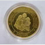 An Elizabeth II Cook Islands two dollars yellow metal coin 1997 11