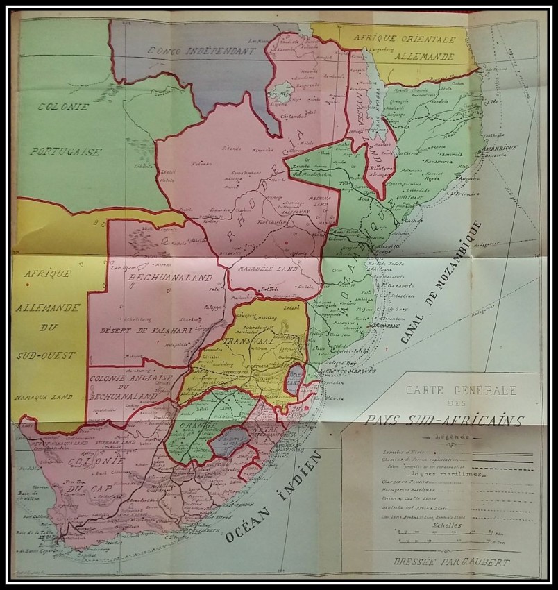 Georges AUBERT Le TRANSVAAL et l'Angleterre en Afrique du Sud (1898) A two folding tables shows most