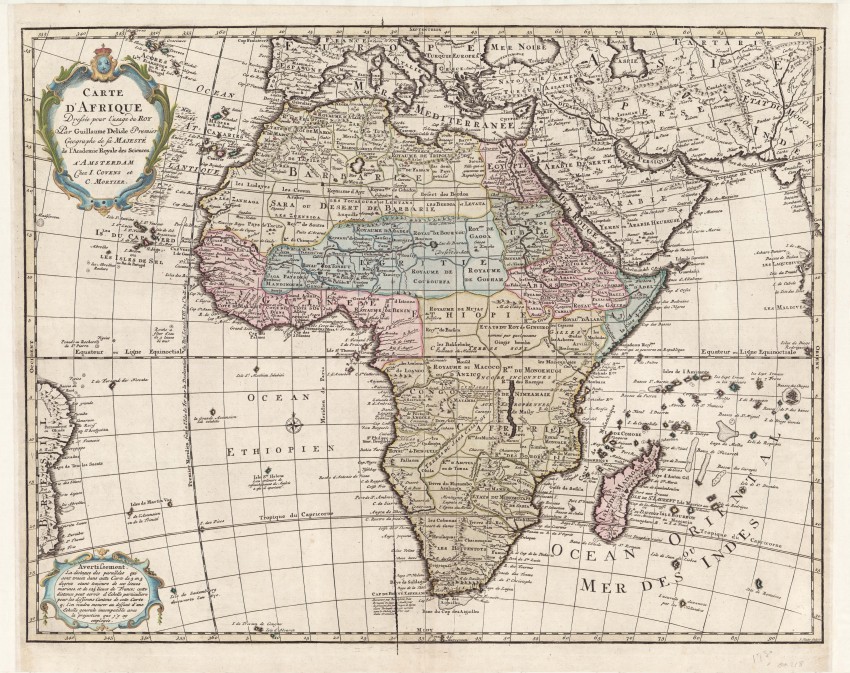 Covens & Mortier Carte d'Afrique. This is an important map in the history of the mapping of