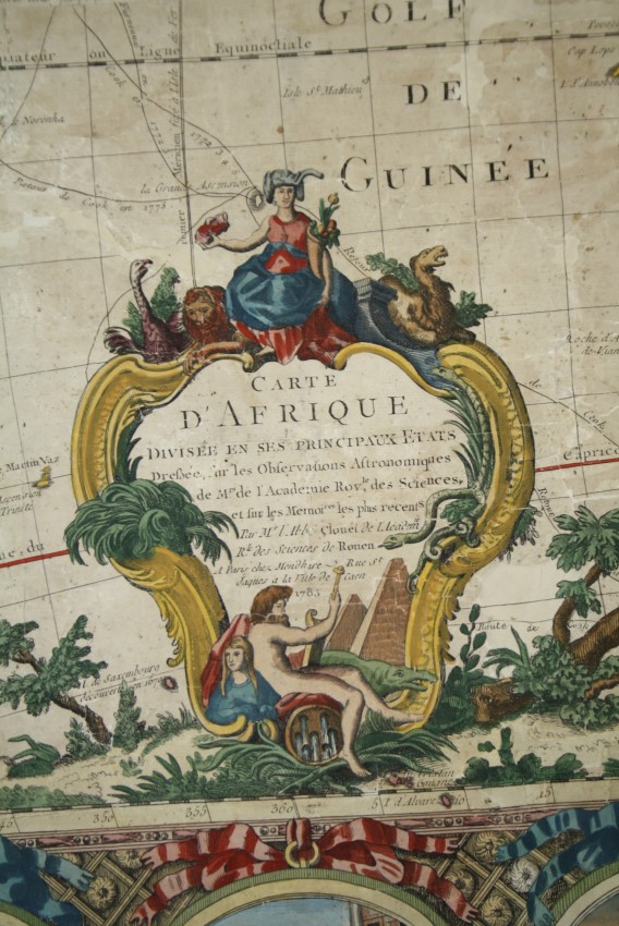 Jean Baptiste Clouet Carte d'Afrique divisÃ©e en ses principaux Etatsâ€¦ / La Africa dividida - Image 2 of 4