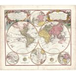 Homann Heirs Planiglobii Terrestris Mappa Universalis This is an attractive, hand-coloured world map
