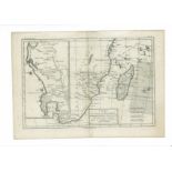 Rigobert Bonne Carte du Canal de Mosambique, contenant L'Isle de Madagascar This map of what was