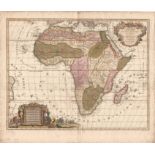 Jan Barend Elwe L' Afrique Divisee en ses Empires, Royaumes et Etats Dressees Sur Les Dernieres