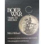Hibbard.M.G Boer War Tribute Medals Original red boards with gilt lettering to spine. Dustcover