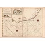 Pieter Mortier Carte Particuliere des Costes de Cap du Bone Esperance This 1700 sea chart of the