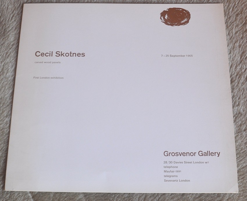 Various Cecil Skotnes - First London Exhibition, 1965 AND Skotnes KWV Collection, 2011 1. Cecil