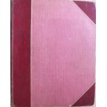 Anon New Large Scale Ordnance Atlas of the British Isles Original 1/2 dark red leather bound with