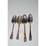 A George II fancy back tablespoon, by Ebenezer Coker, with scrolling shell bowl back,