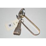 A set of six silver teaspoons, by Reid & Sons, Newcastle 1858,