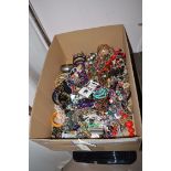 A large quantity of costume jewellery; necklaces; and bangles.