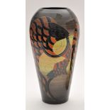 Sally Tuffin for Dennis China Works: an ovoid geometric fish design vase,