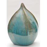 Dennis Kilgallon of Whitfield: a contemporary garden sculpture, blue, green and brown glaze,