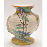 James Kent Ltd: a 'Cydonia' pattern vase, flared rim, raised on circular foot, marks to base, 20.