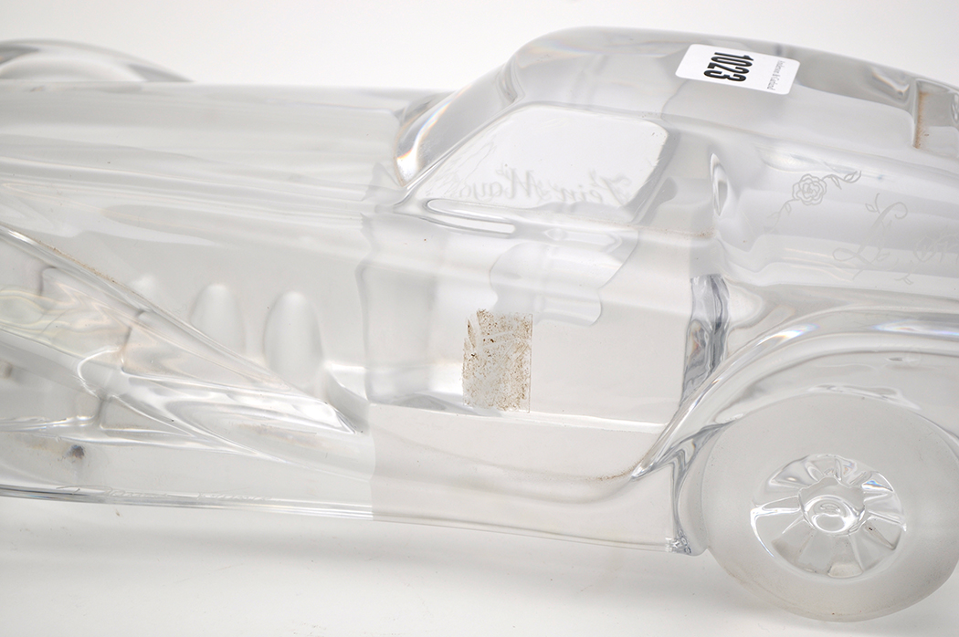 Daum for Harrods, London: crystal model of a Coupe Riviera, - Image 6 of 8