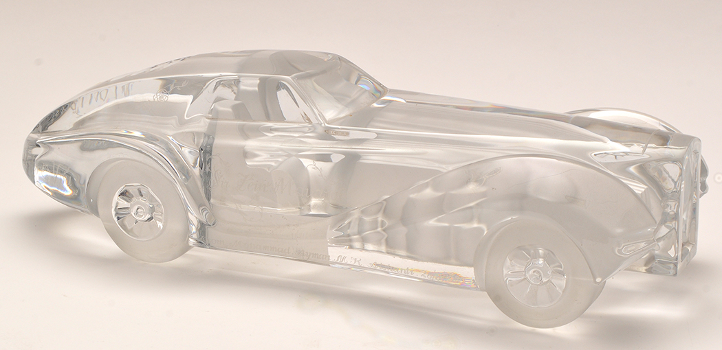 Daum for Harrods, London: crystal model of a Coupe Riviera,