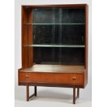 Turnidge of London: a 1980's mirror back glass fronted display cabinet,