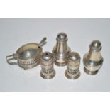 A silver condiment set, by D. & B.