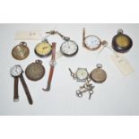 Watches, to include: a silver cased pocket watch, by H.