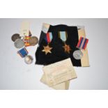 A WWI Medal awarded to T.Z. 12318 W.J. Butterworth, P.O.