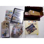A large quantity of stamps from Britain; Germany; Australia; Norway,