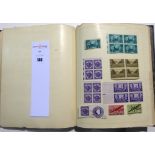 An album of American and British interest stamps,