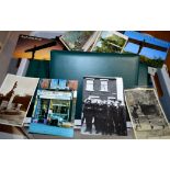 A large quantity of postcard albums and slips; together with a small quantity of postcards,
