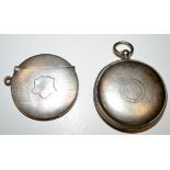 A silver vesta case, probably by Joseph Gloster, Birmingham 1923,